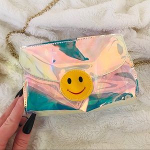 Happy Face Iridescent Crossbody bag 😊✨
